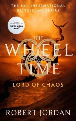 Lord of Chaos paperback, Orbit's September 2021 edition. The cover depicts a twisted tree and a blazing orange sky.