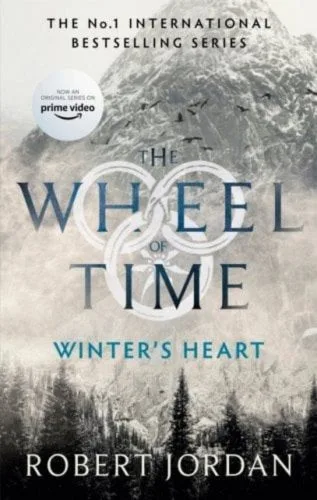 Winter's Heart paperback, Orbit's September 2021 edition. The cover depicts a snow-covered mountain and the tops of trees.