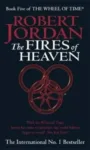 The Fires of Heaven paperback. Time Warner Books UK's 1994 edition. The cover has a red snake-wheel symbol on a black background.