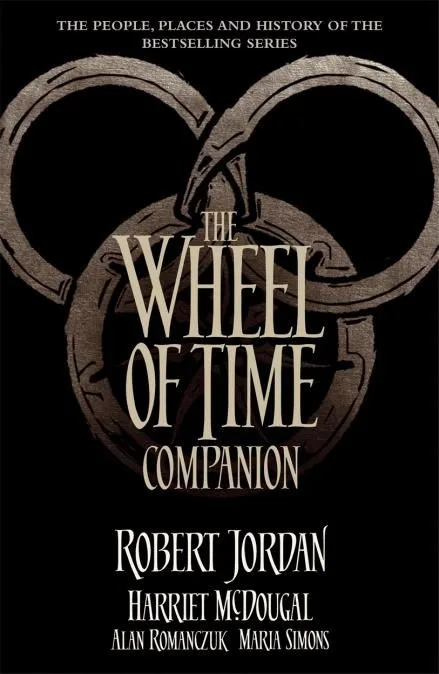 The Wheel of Time Companion, Orbit edition. The cover has a dusky snake-wheel symbol behind the title and author names.