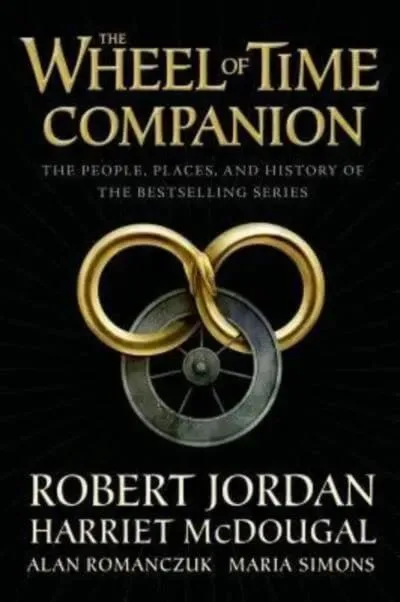 The Wheel of Time Companion, Tor Books edition. The cover has a gold and gray snake-wheel symbol between the title and author names.